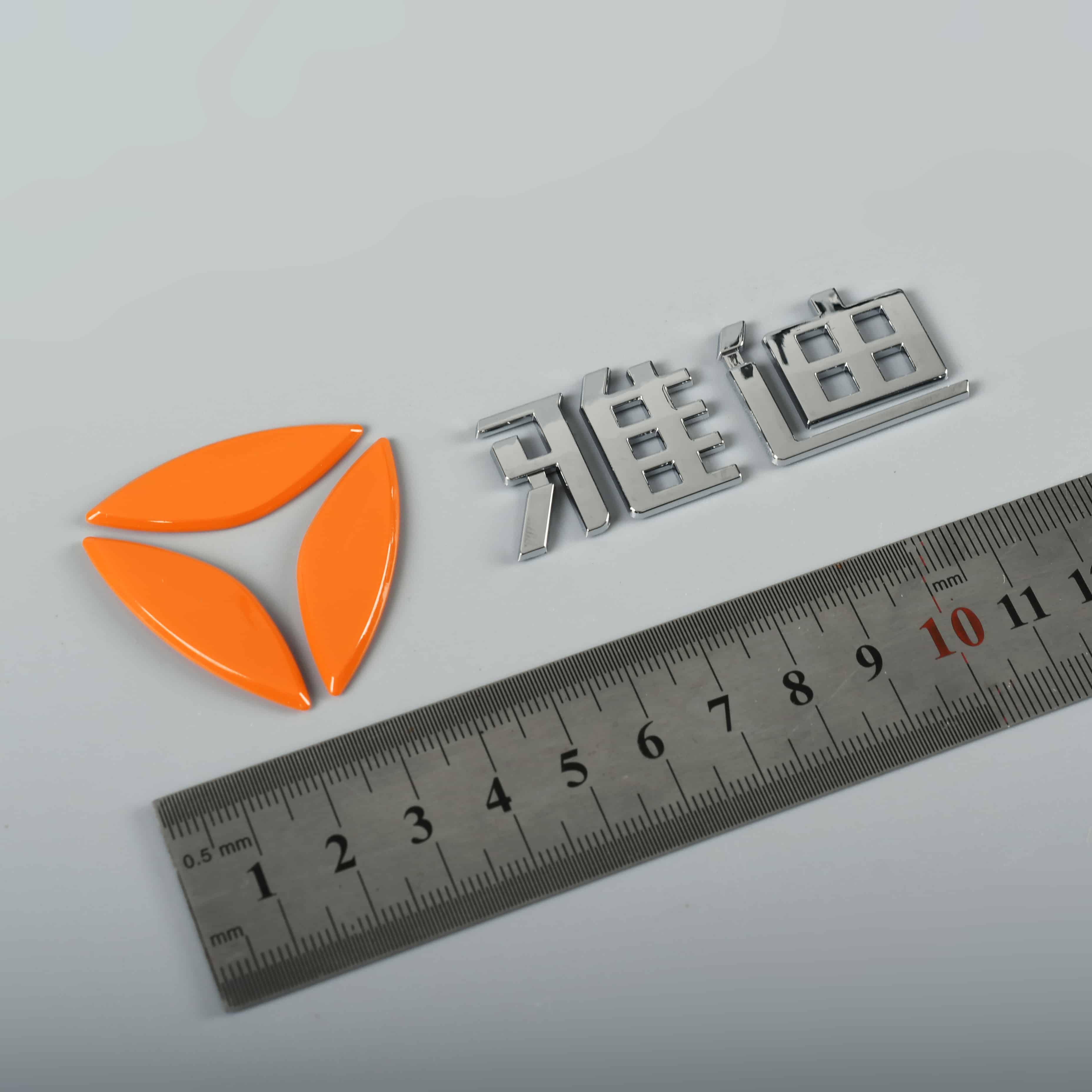 3D オートバイラベルステッカープラスチッククロームロゴ ABS バッジ
