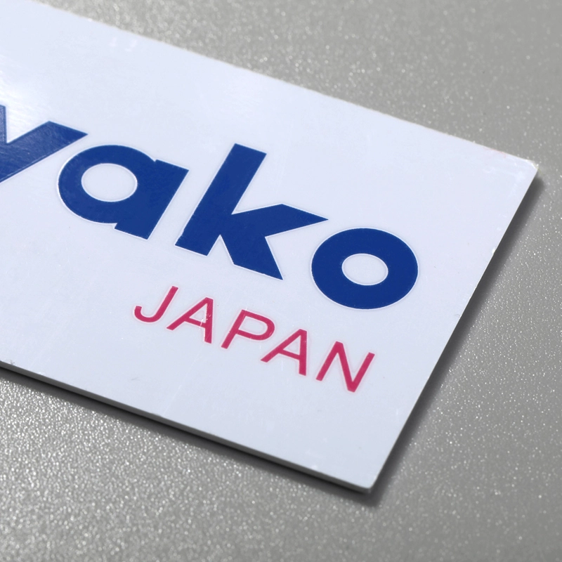 環境に優しいメタルロゴステッカーエンボスアルミニウムラベル