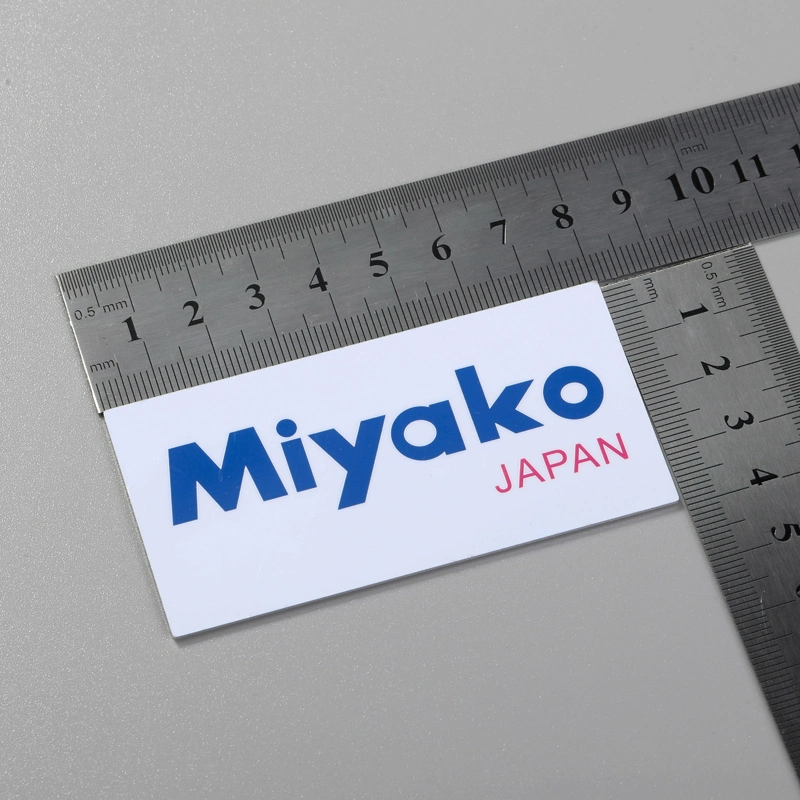 環境に優しいメタルロゴステッカーエンボスアルミニウムラベル